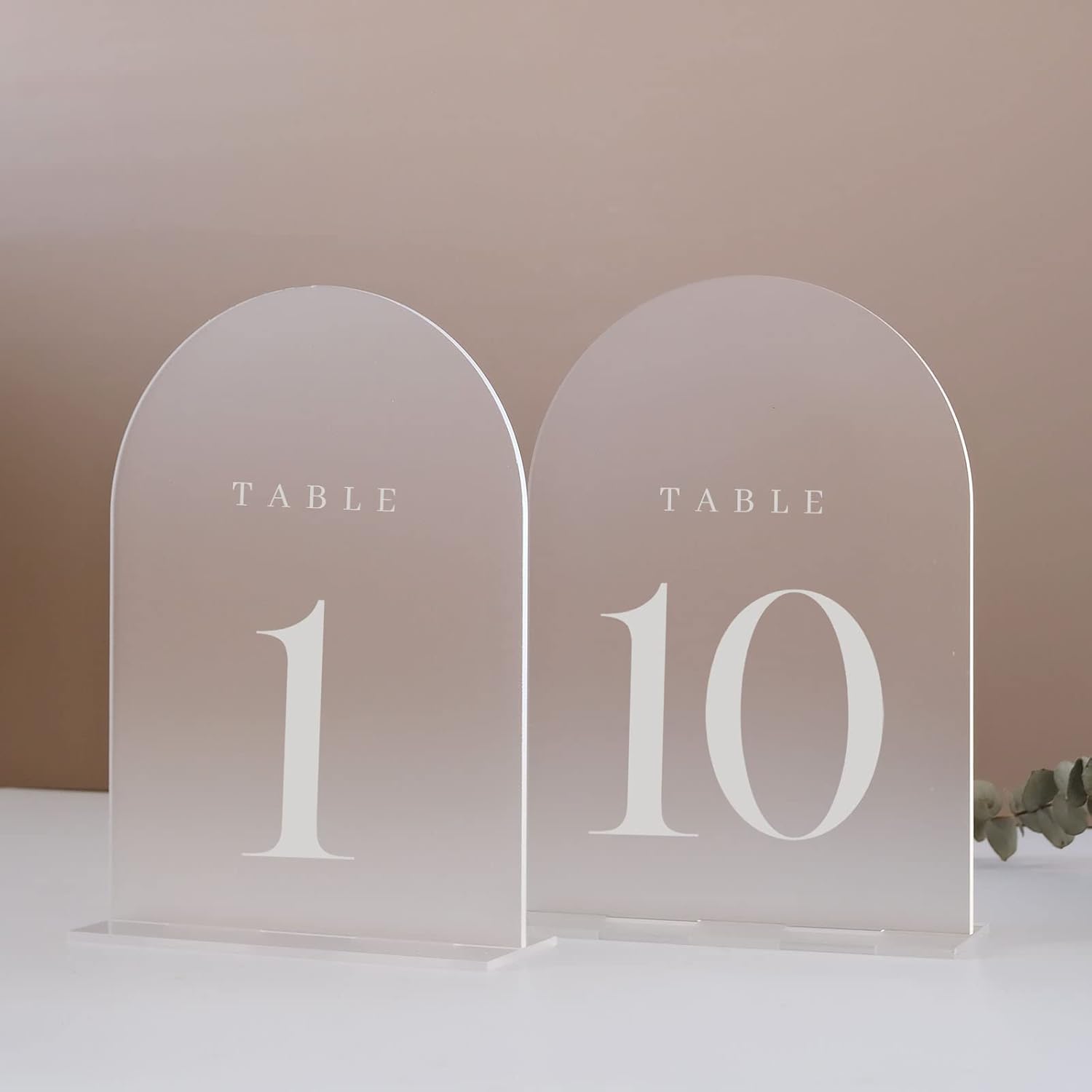Table Number Gold - Números de Mesa em Acrílico com