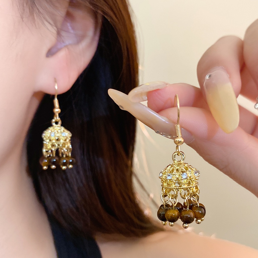 Brincos Boho Jhumka em Formato - Indian Wedding Supply avaliação e preço