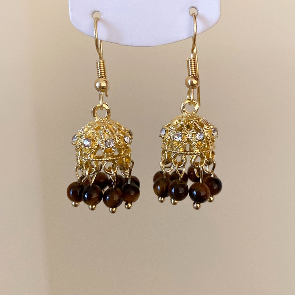 Brincos Boho Jhumka em Formato - Indian Wedding Supply avaliação e preço