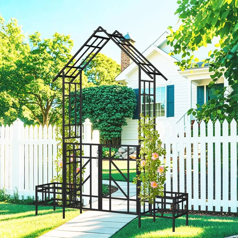 Arco de Jardim em Metal Preto  - Wedding Support avaliação e preço