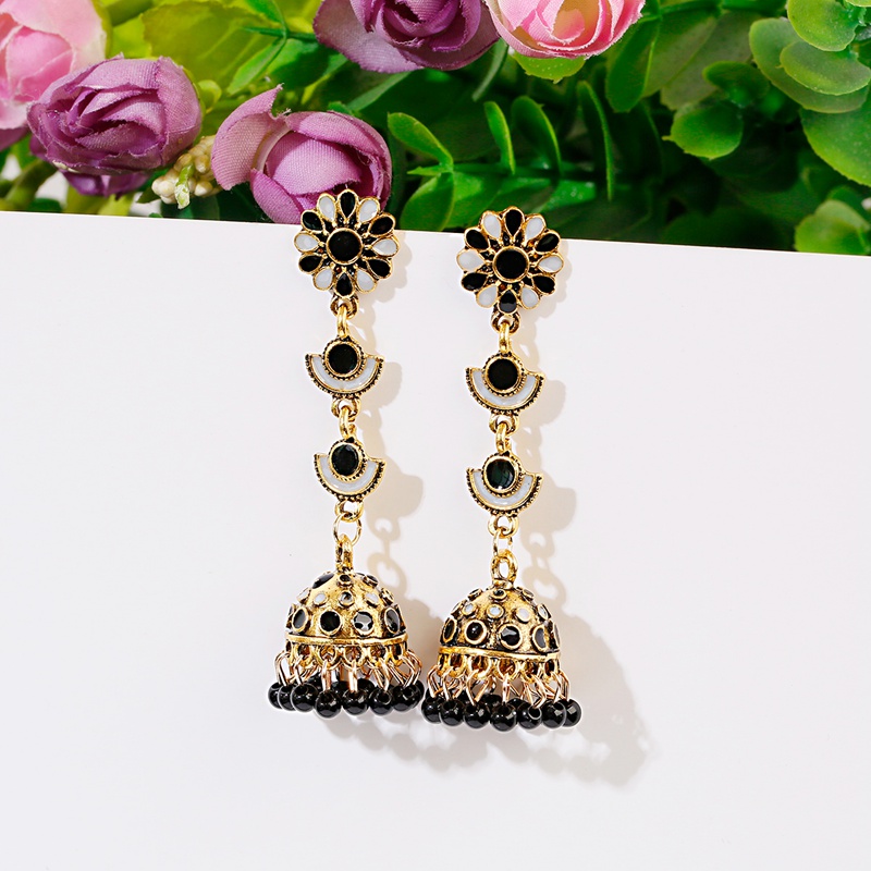 Brincos Jhumka longos étnicos  - Indian Wedding Supply avaliação e preço