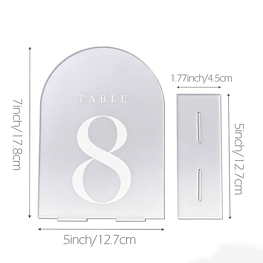 10 Peças de Arco de Acrílico T - Table Number Gold avaliação e preço
