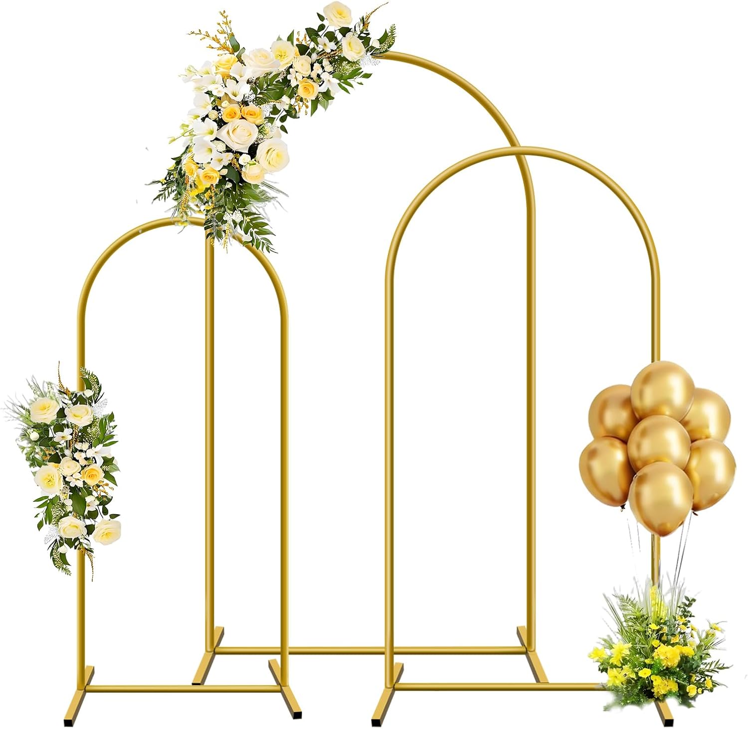 1pc ouro metal arco pano de fu - Wedding Support avaliação e preço