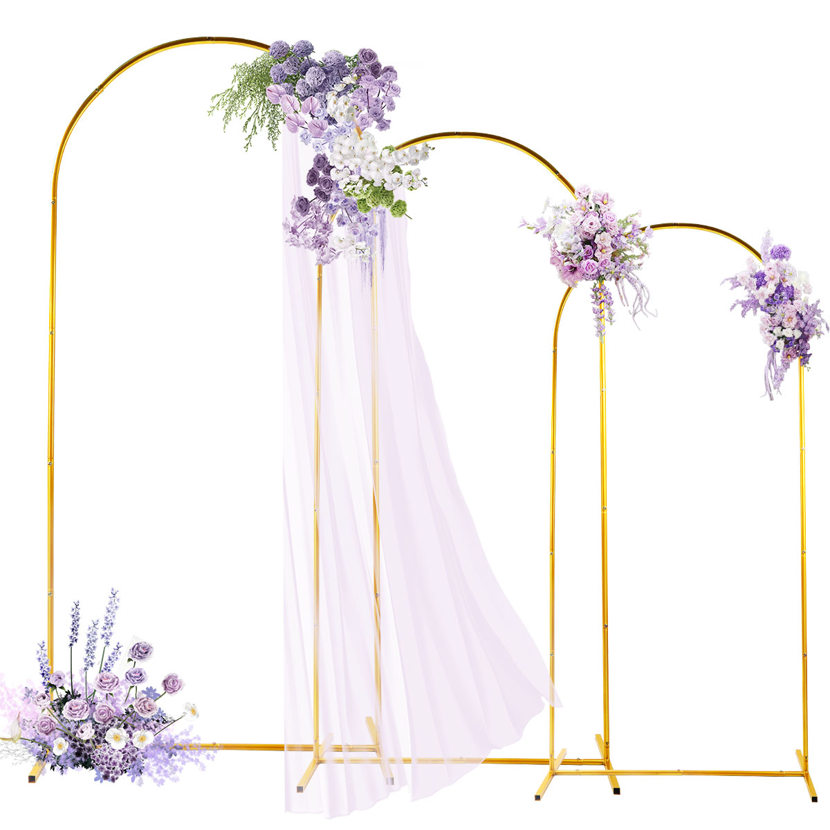 3 pacotes de kits de arco de m - Wedding Support avaliação e preço